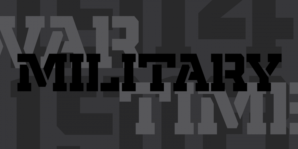 Пример шрифта Militia Serif